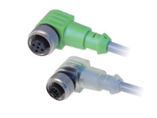 弯角形单端预注I-O连接器-M12孔端(F)