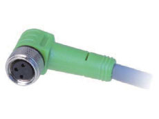 弯角形单端预注IO连接器-M8孔端(F)