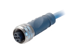 直线形单端预注IO连接器-M12孔端(F)